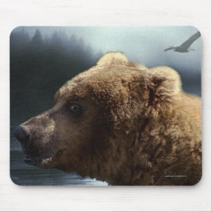 Tapis De Souris Grizzly Bear Wildlife Supporter Art Mousepad