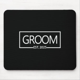 Tapis De Souris Groom Est. Marr 2025 Mariage marié juste Marr