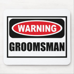 Tapis De Souris GROOMSMAN de avertissement Mousepad