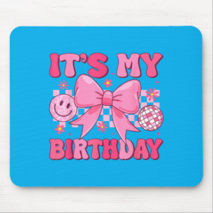 Tapis De Souris Groovy Birthday Girls Ns Enfants Coquette Arc Bday