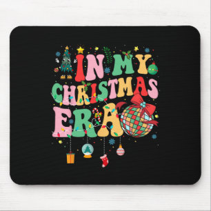 Tapis De Souris Groovy Dans Mon Noël Ère Famille Correspondance Jo