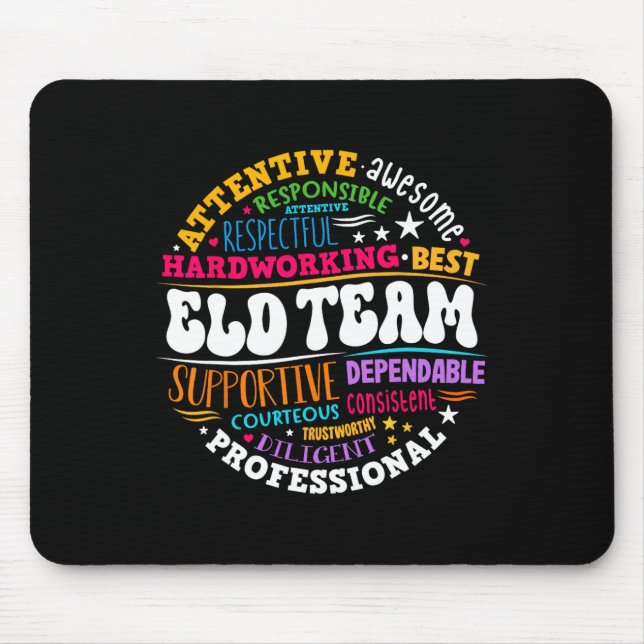Tapis De Souris Groovy Eld Team Crew English Language Development  (Devant)