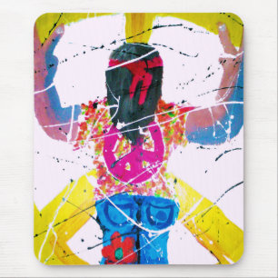 Tapis De Souris Groovy Hippie Peace Sign