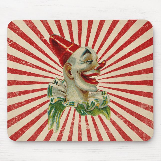 Tapis De Souris Gros Clown Vintage riant (Devant)