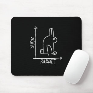 Tapis De Souris Gros lapin ou canard, diptyque animal sauvage