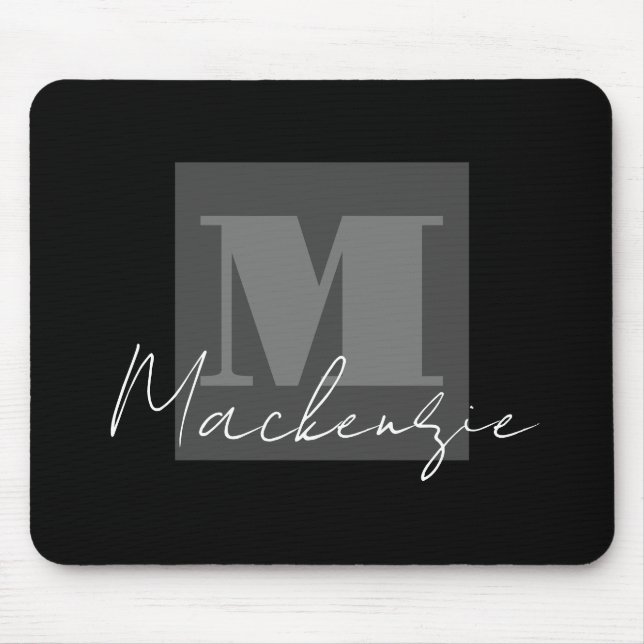Tapis De Souris Gros monogramme Mousepad (Devant)