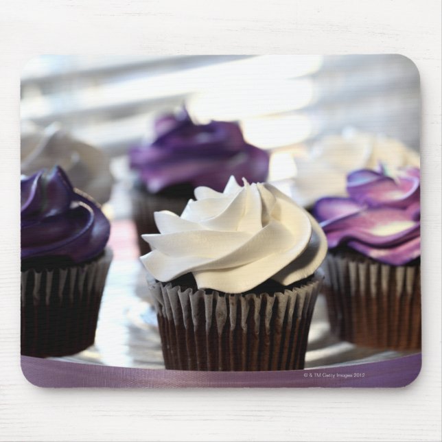 Tapis De Souris Gros plan des cupcakes avec accent sélectif sur (Devant)