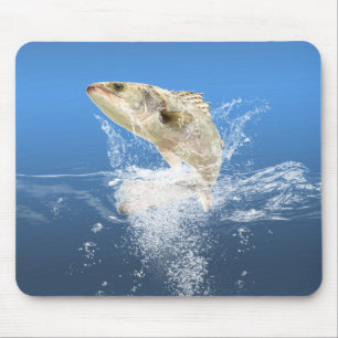 Tapis De Souris gros poisson sautant hors de l'eau