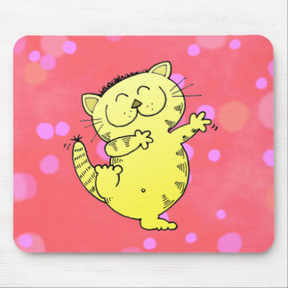 Tapis De Souris Grosse danse de chat