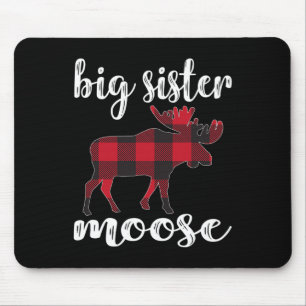 Tapis De Souris Grosse Soeur Moose Correspondant Vêtements de Noël
