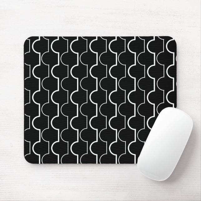 Tapis De Souris Grosses pétales noires (Avec souris)