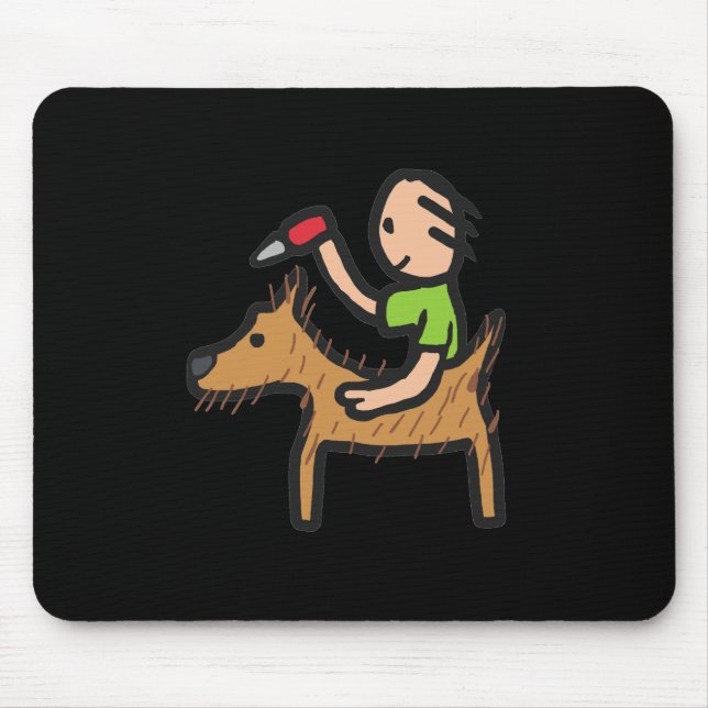 Tapis De Souris Grossissement de chien (Devant)