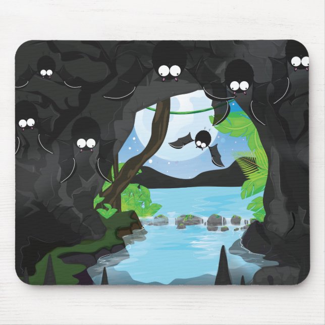 Tapis De Souris Grotte aux chauves-souris (Devant)