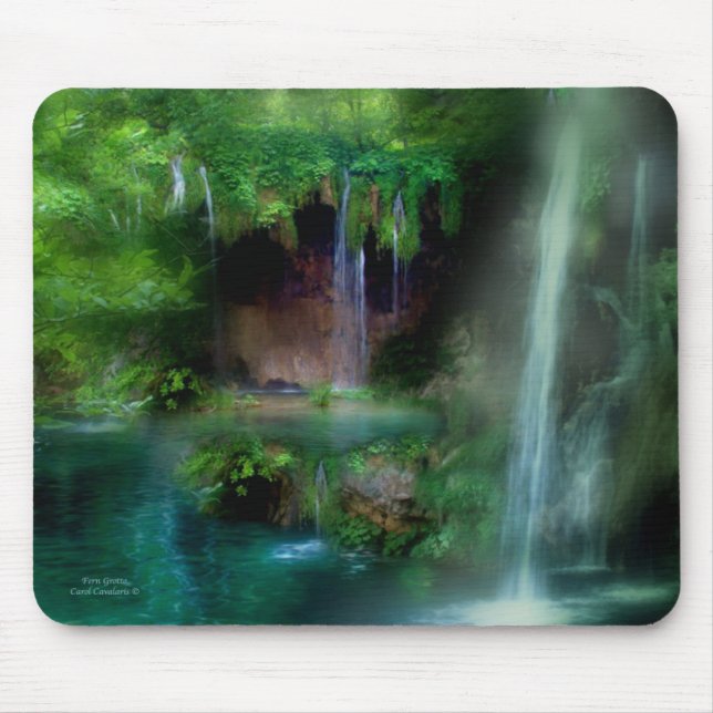 Tapis De Souris Grotte Mousepad de fougère (Devant)