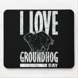 Tapis De Souris Ground Hog J'adore Groundhog Day _2 
