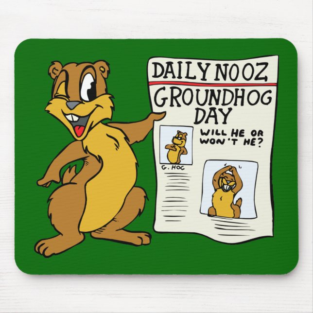 Tapis De Souris "Groundhog Day News" MousePad (Devant)