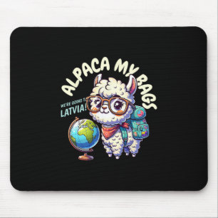 Tapis De Souris Groupe amusant de vacances en Lettonie et séjour à
