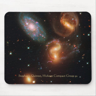 Tapis De Souris Groupe de galaxie d'étoile d'espace lointain de