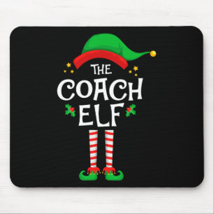 Tapis De Souris Groupe de jumelage de la famille des elfes de Noël