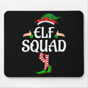 Tapis De Souris Groupe de jumelage de la famille des elfes Noël 1