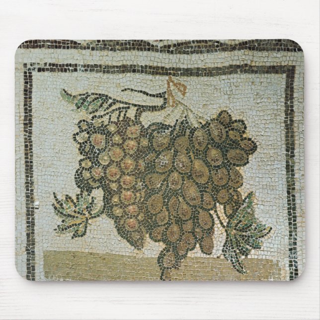 Tapis De Souris Groupe de raisins blancs, mosaïque romaine (Devant)