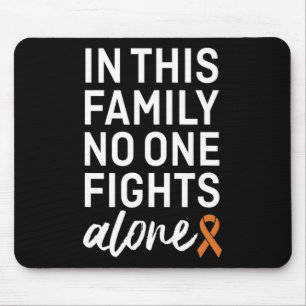 Tapis De Souris Groupe de soutien à la famille du ruban orange