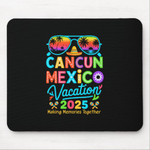 Tapis De Souris Groupe de voyage à Cancun au Mexique sur la plage