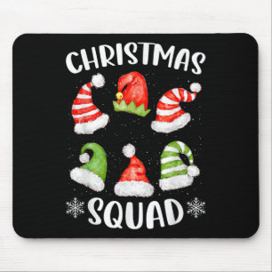 Tapis De Souris Groupe Famille de l'Escadron de Noël Correspondant