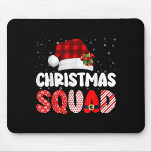 Tapis De Souris Groupe Famille De L'Escadron De Noël Correspondant