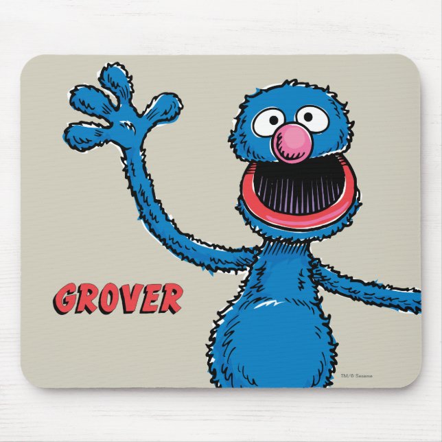 Tapis De Souris Grover Vintage (Devant)