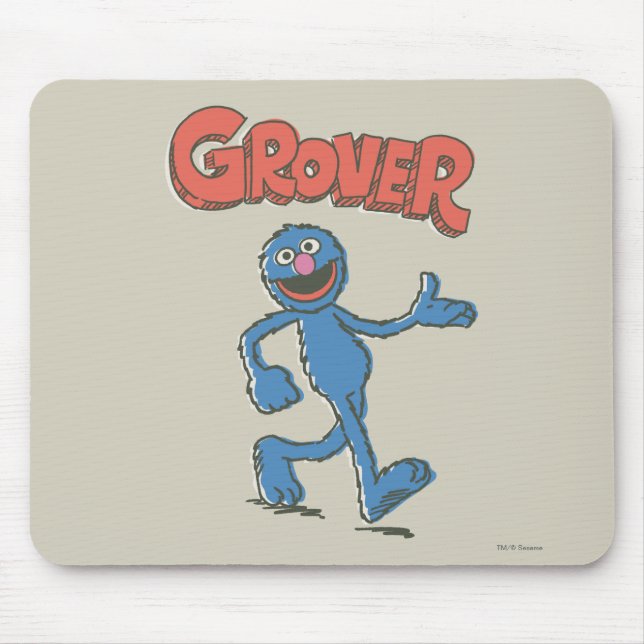 Tapis De Souris Grover Vintage Enfants 2 (Devant)