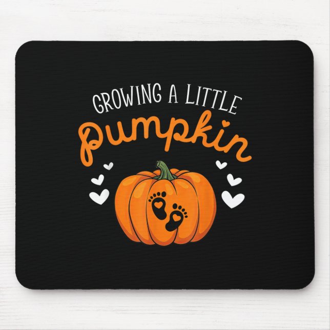 Tapis De Souris Growing A-little Pumpkin Halloween Pregnancy Annou (Devant)