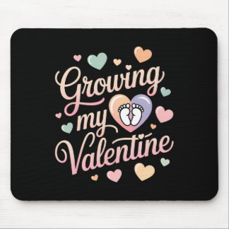 Tapis De Souris Growing My Valentine By Feet Heart Design