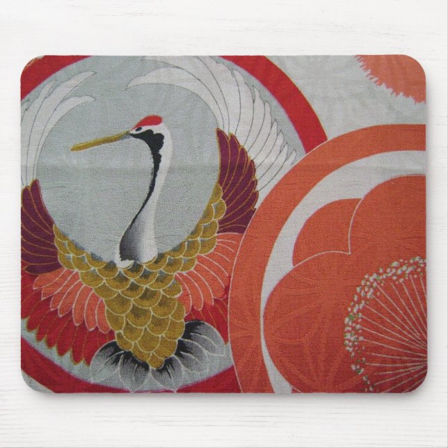 Tapis De Souris Grue colorée (Devant)
