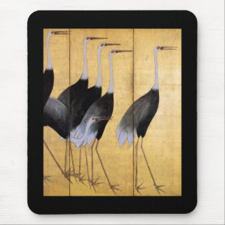 Tapis De Souris Grue, Ogata Kōrin Art japonais