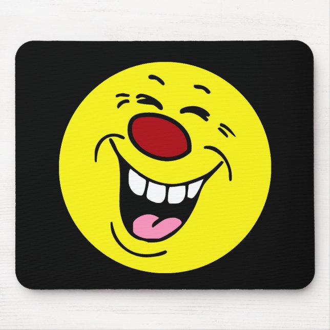 Tapis De Souris Grumpey du visage riant (Devant)