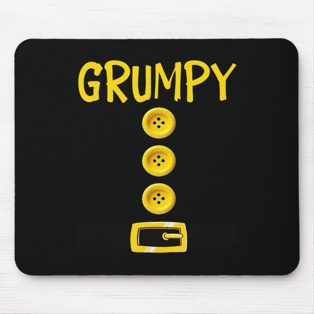 Tapis De Souris Grumpy Nwarf Halloween Costume Couleur Corresponda (Devant)