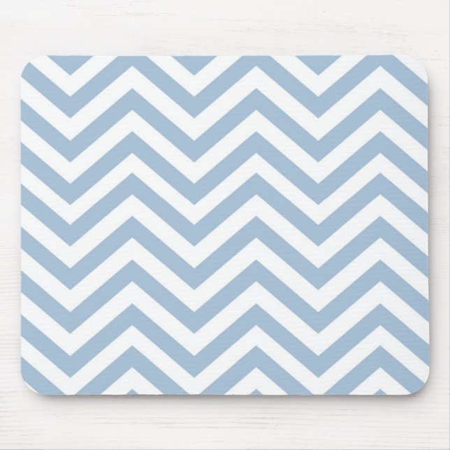 Tapis De Souris Grunge bleu-clair Chevron texturisé (Devant)