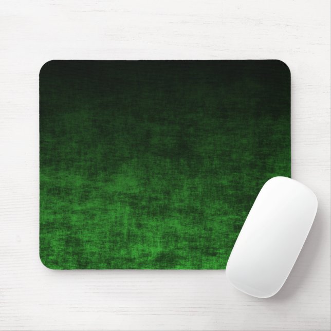 Tapis De Souris Grunge ombré noir et vert (Avec souris)