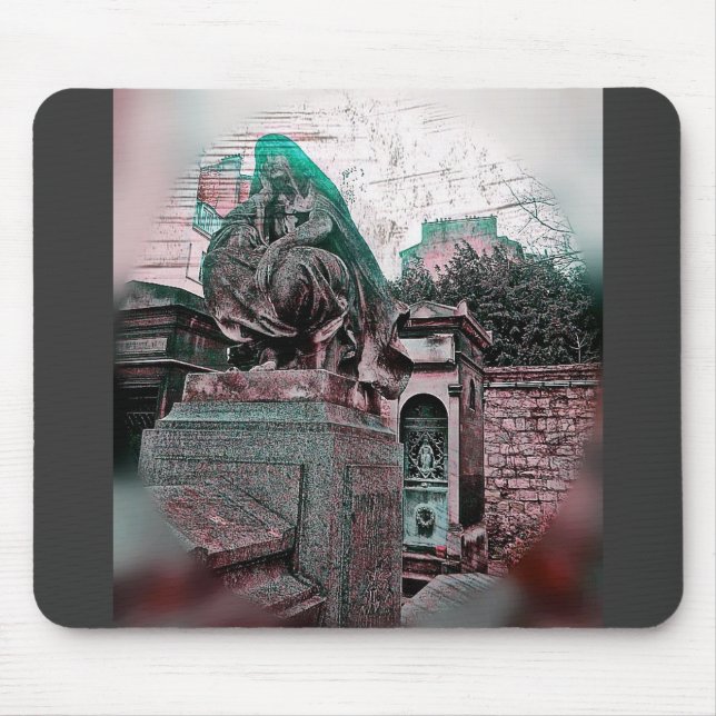Tapis De Souris Grunge Paris Grave (Devant)