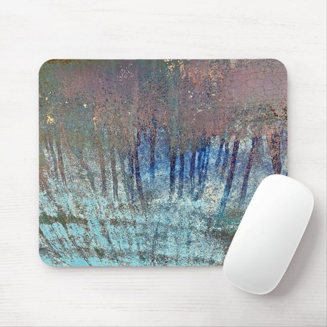 Tapis De Souris Grungy Paint Streak Abstrait (Avec souris)