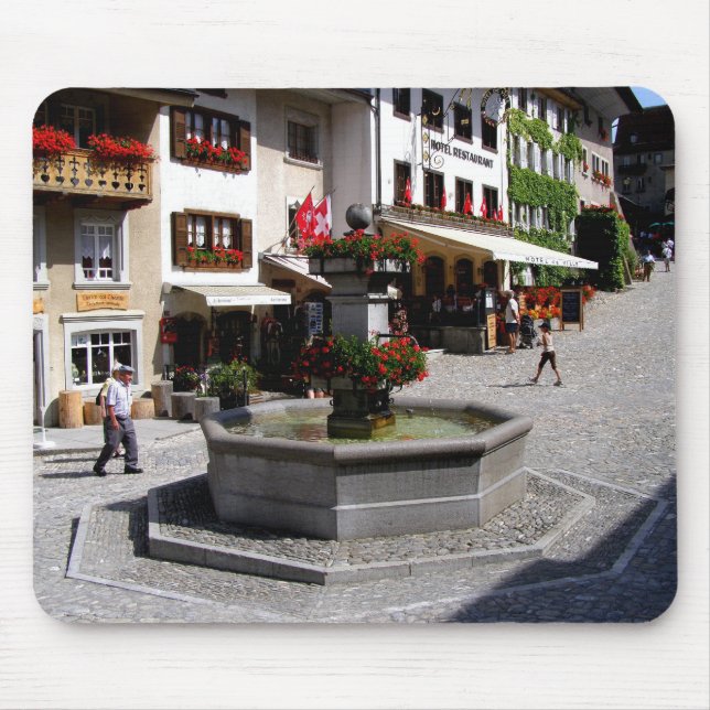 Tapis De Souris Gruyères en Suisse (Devant)