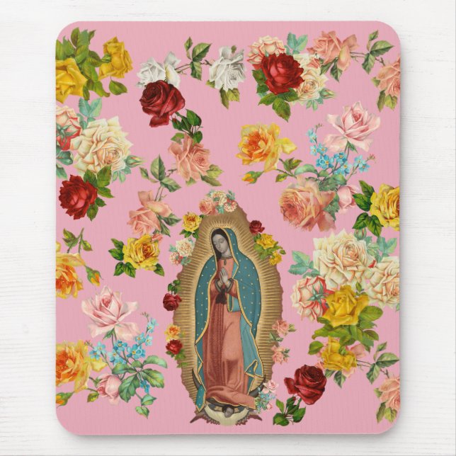 Tapis De Souris Guadalupe Mousepad rose (Devant)