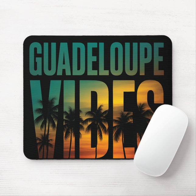 Tapis de souris Guadeloupe Vibes (Avec souris)