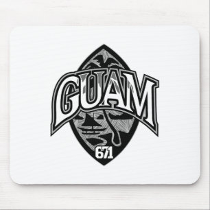 Tapis De Souris Guam États-Unis Sceau Fierté Chamorro Guamanien In