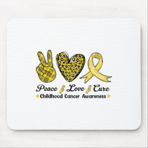Tapis De Souris Guérir la conscience du cancer de l'enfance Paix A
