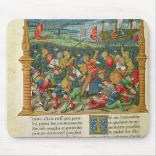 Tapis De Souris Guerre faisante du Roi Edouard III à la bataille