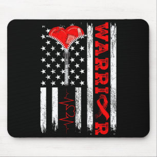 Tapis De Souris Guerrier de la chirurgie à cœur ouvert, sensibilis