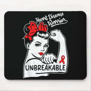 Tapis De Souris Guerrier de la santé cardiaque Sensibilisation à l