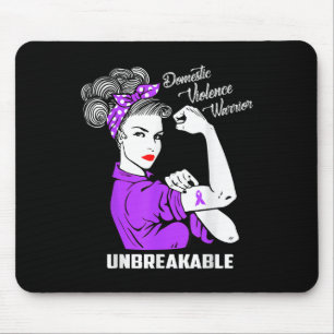 Tapis De Souris Guerrier de la violence domestique Conscience inde